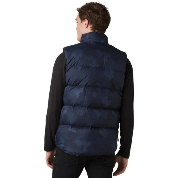 NWT prAna Red Slate Vest in Nautical Camo Large Navy Quilted Pockets #A1086 - Picture 9 of 16